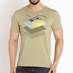 Camiseta de Hombre 100% Algodón, Diseño Personalizado Único, Patrón Sólido, Corte Regular, Secado Rápido, Tallas Grandes, Estilo Formal, Superventas - Product Image 4