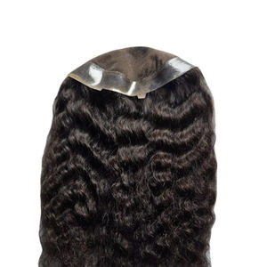 Topper de Cabello Humano Remy 100% con Ondas Profundas y Monofilamento para Mujer, Cabello Taz BD Importado de Bangladés - Product Image 6