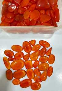 อัญมณีทรงวงรีพลอยสีแดงโอนิกซ์ธรรมชาติ100% อัญมณีหลวมสำหรับการทำเครื่องประดับโดยตรงจากผู้จำหน่าย - Product Image 2