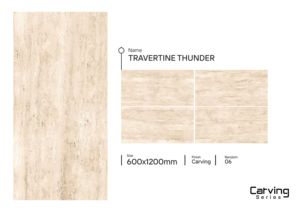 Azulejos de suelo de porcelana tallados modernos de 600x1200, acabado mate, características antideslizantes de ladrillo refractario para aeropuertos de sala de estar de servicio pesado - Product Image 2