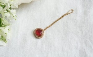 Bijoux de mode en laiton élégant plaqué or Maangtika à la mode pour un usage quotidien - Product Image 2