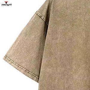 Camiseta 100% de algodón de punto con patrón sólido de diseños modernos de ropa informal de alta calidad hecha a medida para hombre - Product Image 6