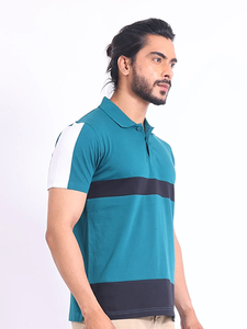 T-shirt 100% coton mercerisé de qualité supérieure pour hommes, élégant, confortable, à porter au quotidien, col polo à demi-manches, coupe régulière de haute qualité - Product Image 4