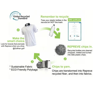 Custom OEM Men Brand Quality Spandex Polyester New Sublimation Pattern Print Dry Fit UPF 50+ Sports Golf Polo T Shirts - Product Image 6