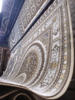 Goldenmoon Store's Hochwertige Umweltfreundliche Polyester Türkische Kelim Teppiche mit Blumenmuster, Maschinengefertigt, Vintage-Stil, Modern und Langlebig