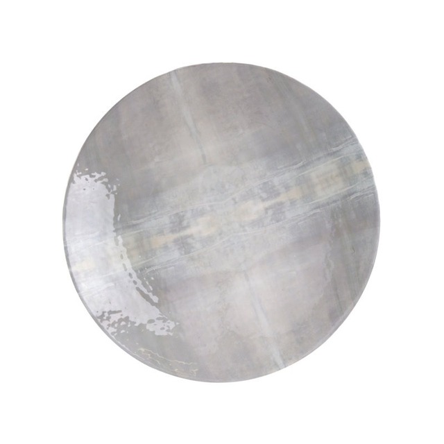 Modern Grey Marble-Effect Handmade Embossed Charger Plates Luxe Metal Underplates for Ramadan Wedding Christmas Centerpieces