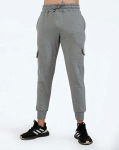 คอลเลคชั่นใหม่2025กางเกงคาร์โก้สีเทาเข้ม5กระเป๋า, กางเกงผ้าฝ้าย100% ปานกลางน้ำหนักเบาเรียบลายพื้นสวมใส่สบาย - Product Image 5