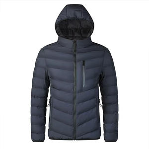 Mode personnalisée Veste matelassée à capuche noire et imperméable unisexe pour hommes Streetwear d'hiver Veste matelassée pour la vente en gros - Product Image 6