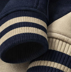 Fabricant de vestes universitaires personnalisées OEM, étiquette privée, corps en laine, manches en cuir, vestes Letterman, commande en gros avec patch en chenille - Product Image 6
