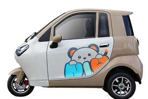 Tricycle électrique fermé sans permis requis pour les trajets urbains en famille de courte durée - Product Image 3