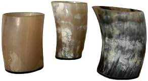 Verre à shot traditionnel fait à la main en corne de buffle naturelle de haute qualité pour les rituels de boisson culturelle à prix de gros en provenance d'Inde - Product Image 2