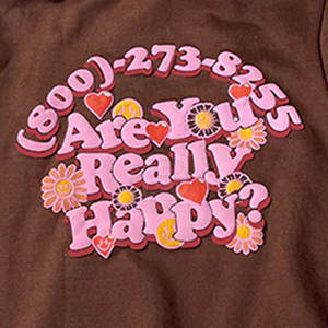 เสื้อฮู้ดแขนยาวสำหรับผู้ชายพิมพ์ลายพัฟโลโก้แบบกำหนดเอง - Product Image 5