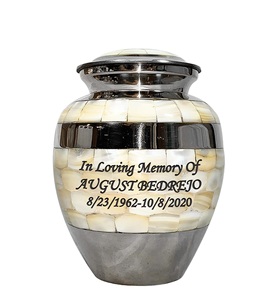 โกศโลหะทาสีด้วยมือสำหรับผู้ใหญ่โกศใส่ศพทำด้วยมือสำหรับขี้เถ้าขี้เถ้า - Product Image 6