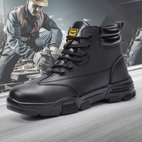 GUYISA Nouveau Style Air Mesh Tige Anti-crevaison Semelle en Caoutchouc Chaussures de Sécurité Hautes Chaussures Fonctionnelles Botte de Sécurité