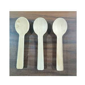 100% cuillères à feuille de palmier naturelles couverts compostables biodégradables éco-conscients pour couverts jetables jetables élégants rustiques - Product Image 6