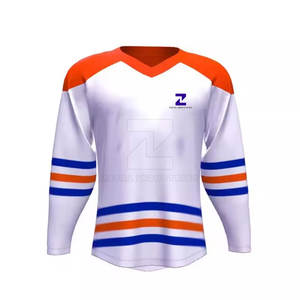 Vente en gros de maillots de hockey sur glace pour hommes de grande taille-Marque privée Respirant Écologique Séchage rapide Couleurs personnalisées Logo de haute qualité - Product Image 1