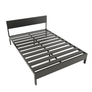 Modern Japanese Solid Wood <b>Double</b>/King <b>Bed</b> with Mango Wood Frame (GN68036) - Product Image 3
