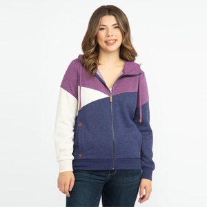Sudadera con capucha de bloque de color para mujer-Jersey moderno y cómodo con diseño de color atrevido, perfecto para ropa informal y estilo diario - Product Image 2