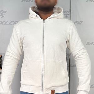 Chaqueta con capucha de motocicleta para hombre CE Arrmored hombros codos y protección de espalda con forro protector de cuerpo completo de fibra de Arramid - Product Image 2