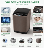 Lave-linge à chargement par le haut entièrement automatique OEM ODM 4KG 5KG 6KG avec pulsateur, appareil de lavage intelligent pour la maison, l'appartement et l'hôtel