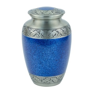 Urnes de crémation pour adultes en laiton de haute qualité avec bande de gravure en étain et urnes funéraires en métal fini noir pour cendres humaines - Product Image 6