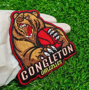 Embroidered Patch Badges Sew on Iron on Embroidery Patches Clothing Woven Patch Twill <b>Fabric</b> Shape Hats Cloth - Product Image 2