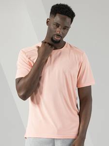 T-shirt de sport personnalisé en coton élasthanne pour hommes T-shirt de sport à col rond respirant à séchage rapide pour l'entraînement de course à pied et de fitness - Product Image 2