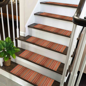 พรมลายเฉดสีฤดูใบไม้ร่วง, พรมสีส้ม, พรมลายชาติพันธุ์, พรมสมัยใหม่, โกเบลน - Product Image 1