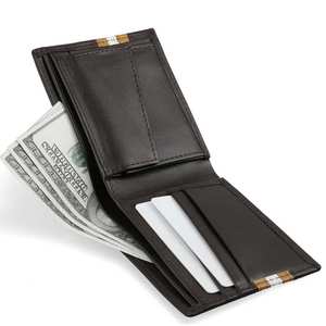 Portefeuille en cuir de luxe à motif uni, design élégant, prix abordable, vente en ligne 2026 - Product Image 2
