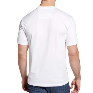 T-shirts basiques en coton durable, mélange de lin avec motif imprimé, hauts écologiques, t-shirts avec poche avant - Product Image 2