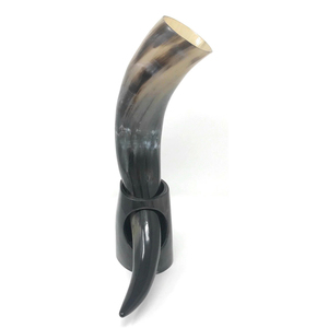 Standard Viking Horn Wooden <b>Stand</b> for <b>Drinking</b> Beer Coffee Water for Home Hotel Party Wedding Best Quality Wholesaler - Product Image 2