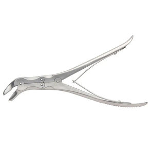 Rongeur d'os d'instrument médical de conception incurvée de haute qualité entièrement personnalisé Rongeur d'os en acier inoxydable réutilisable à bas prix - Product Image 1