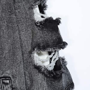 High-Grade Winter Denim Casual Streetwear Oversized Long <b>Coat</b> Premium Customizable Washable Fashion Outerwear for <b>Men</b> & Women - Product Image 4