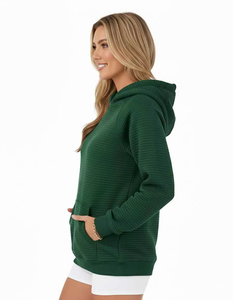 Sweat à capuche long surdimensionné pour femme, tissu en velours chaud, coupe ample décontractée, mode de rue, automne hiver - Product Image 6