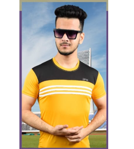 Camiseta elegante para hombre con media manga para uso diario, cómoda, informal, pedido a granel de India - Product Image 4