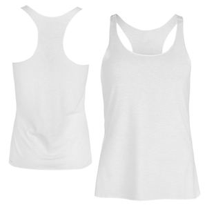 เสื้อกล้ามเอวลอยแฟชั่นผู้หญิงเสื้อแขนกุดผ้าฝ้ายสีขาวแขนกุดเสื้อกล้ามฟิตเนส - Product Image 4