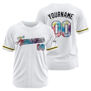 Nouveau maillot de baseball respirant personnalisé avec caractéristiques anti-UV à séchage rapide col de polo entièrement imprimé par sublimation - Product Image 3