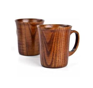 Ventes en gros de gobelets à boire en bois, gobelet à bière en bois durable, gobelet en bois personnalisé avec poignée en provenance d'Inde - Product Image 2