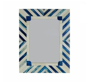 Vintage Look Handmade Blue White Bone Stripes Eco-friendly <b>Photo</b> <b>Frame</b> New Design Hotel Office Home Decor Picture <b>Frame</b> Best - Product Image 1