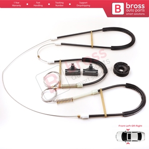 Kit de réparation de lève-vitre BWR394 pour porte avant gauche ou droite, compatible Polo MK3 6N1 6N2 1994-2001 2/3 portes 6N3837401 - Product Image 2