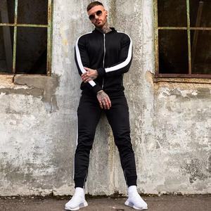 Conjunto Deportivo Unisex de Forro Polar Ajustado de Invierno de Londres, Sudadera con Capucha de Manga Larga de Alta Calidad de Dos Piezas con Franja Lateral - Product Image 5