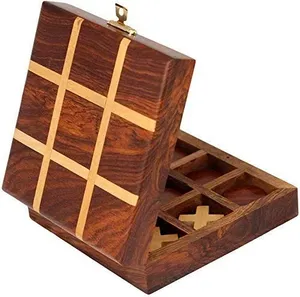 <b>Tic</b>-<b>Tac</b>-<b>Toe</b> Game wooden with metal <b>Board</b> for child by Target World - Product Image 2