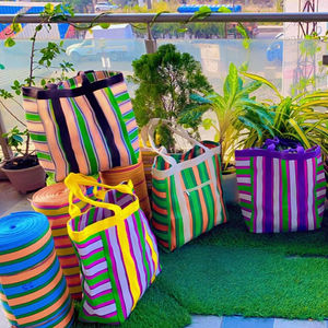 Nylon Shopping <b>Bag</b> Sustainable Recycled Polypropylene Plastic Recycled Made India-Bulk Options Eco-Friendly Large <b>Woven</b> PP <b>bags</b> - Product Image 1