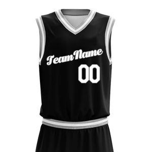 Uniformes de basket-ball professionnels, polyester entièrement sublimé, uniformes personnalisés de couleur unie, ensembles pour la vente en gros, prix bas - Product Image 4