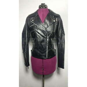 Veste en cuir pour femmes sur mesure de haute qualité produit fini haut pour les vêtements d'automne - Product Image 6