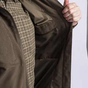 Veste tactique à coque souple pour hommes Veste d'hiver à capuche imperméable coupe-vent avec rembourrage en coton Motif de lettres respirantes - Product Image 5