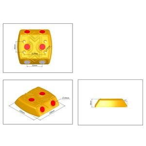 10-pack <b>Plastic</b> Square Road <b>Studs</b> - Product Image 4