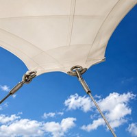 Membrana Tensada de PTFE PVDF para Techos Arquitectónicos, Cubiertas para Entradas de Edificios