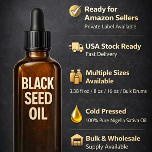 Aceite de Semillas Negras 3.38 Fl oz Prensado en Frío Nigella Sativa Grado Cosmético Líquido 100% Puro Natural Envío desde EE. UU. - Product Image 1