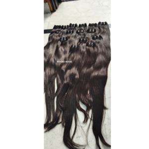Extensiones de cabello humano negro Natural peruano de grado de doble cara 10A, estilo de cinta DIY, piezas frontales y paquete con encaje HD - Product Image 4